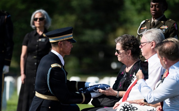 Full Military Funeral Honors with Escort are Conducted for U.S. Army Sgt. Deloren Dellia Dage In Section 57