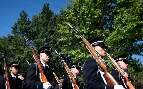 Full Military Funeral Honors with Escort are Conducted for U.S. Army Sgt. Deloren Dellia Dage In Section 57
