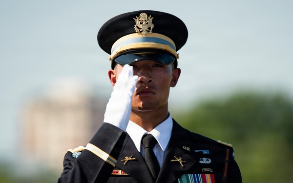 Full Military Funeral Honors with Escort are Conducted for U.S. Army Sgt. Deloren Dellia Dage In Section 57