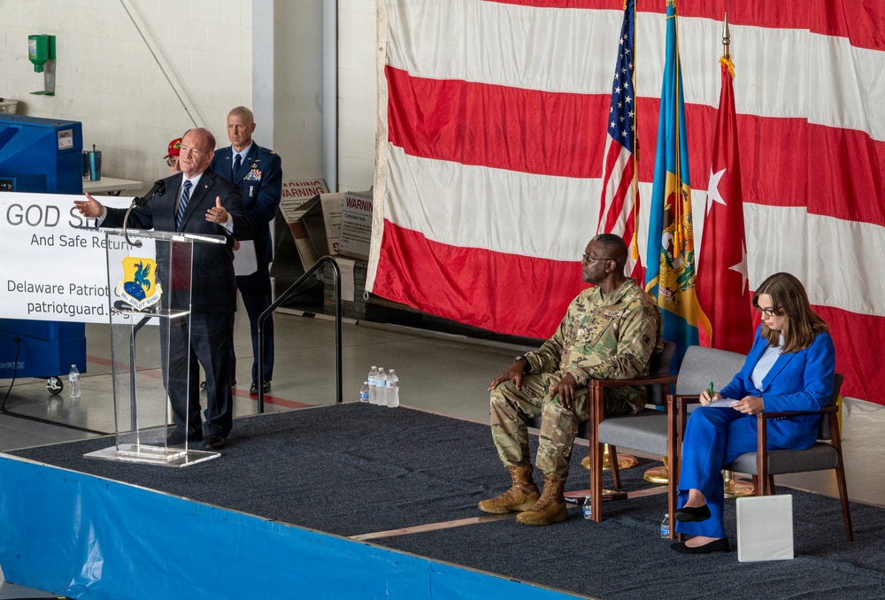 Delaware Air National Guard Holds Deployment Ceremony
