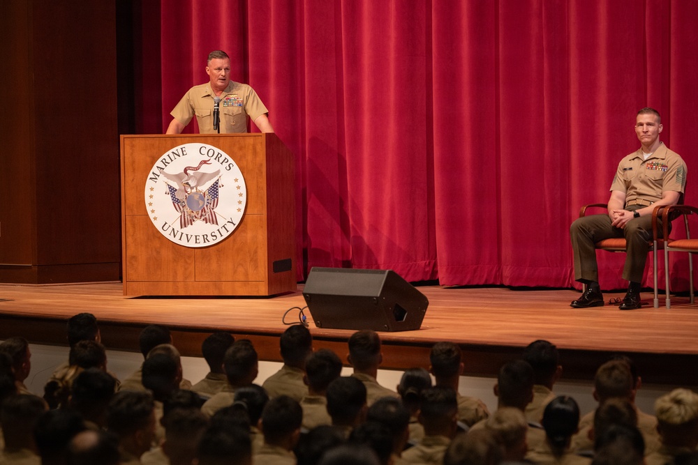 Lt. Gen. Leonard F. Anderson IV Speaks at PME Graduations