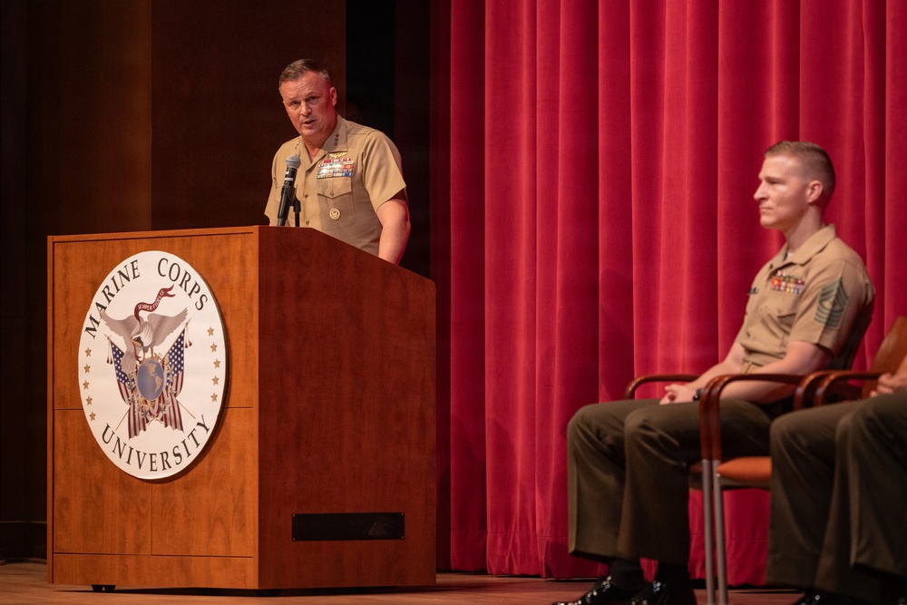 Lt. Gen. Leonard F. Anderson IV Speaks at PME Graduations