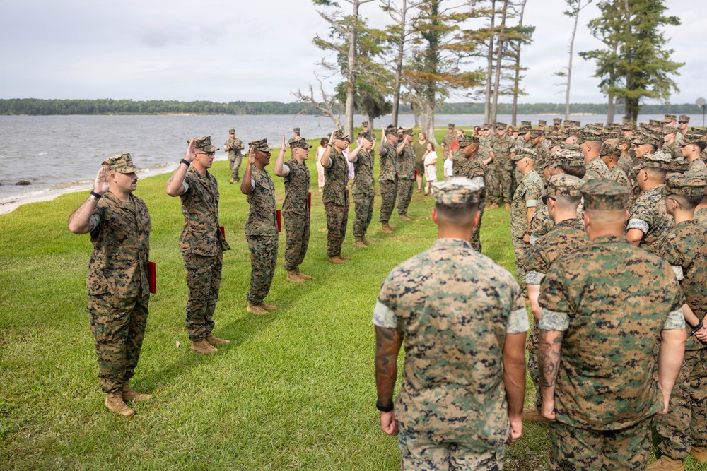 Eight Electronic Maintenance Officers Simultaneously Promoted Together