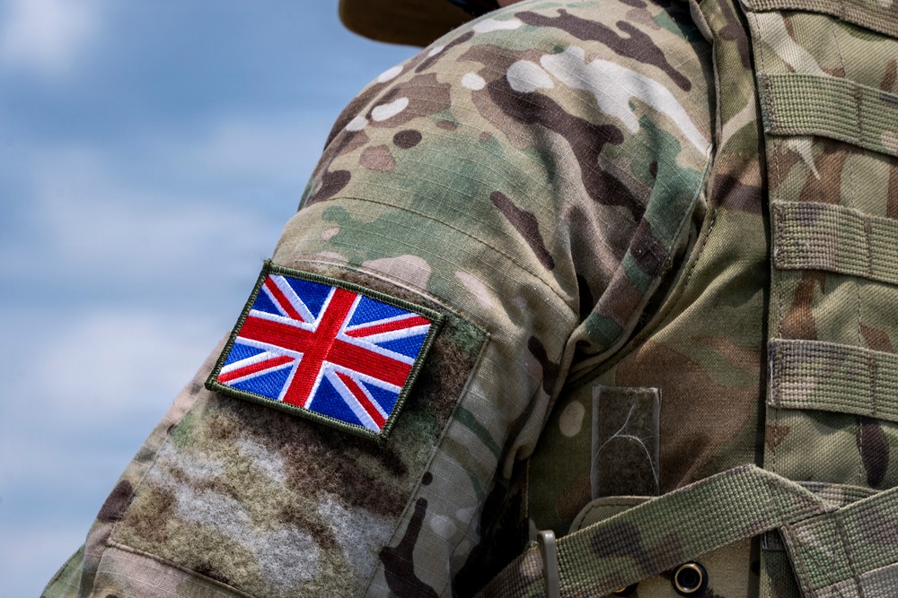 U.S. Air Force and U.K. Joint Terminal Attack Controllers (JTAC) work together in exercise