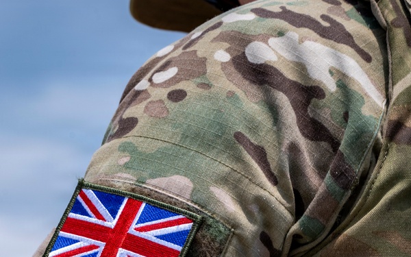 U.S. Air Force and U.K. Joint Terminal Attack Controllers (JTAC) work together in exercise