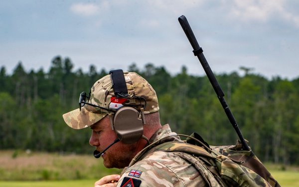 U.S. Air Force and U.K. Joint Terminal Attack Controllers (JTAC) work together in exercise