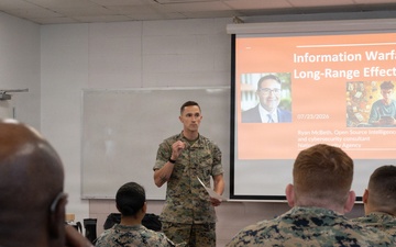 Marines with JTF-ARES participate in information warfare PME