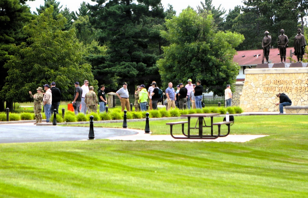 Wisconsin ESGR’s 2026 Boss Lift participants explore Fort McCoy’s military heritage at Commemorative Area