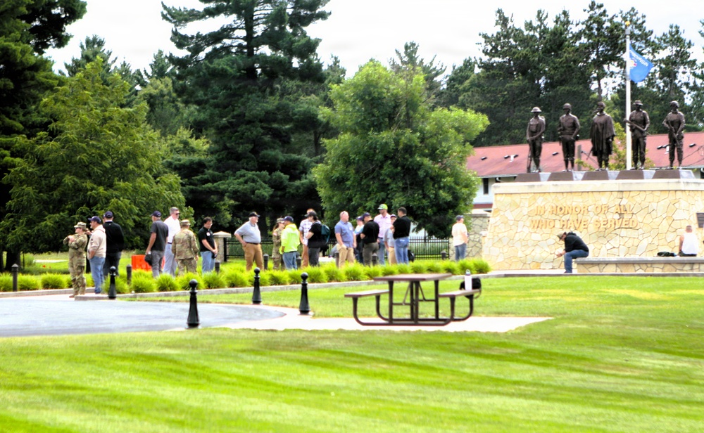 Wisconsin ESGR’s 2026 Boss Lift participants explore Fort McCoy’s military heritage at Commemorative Area