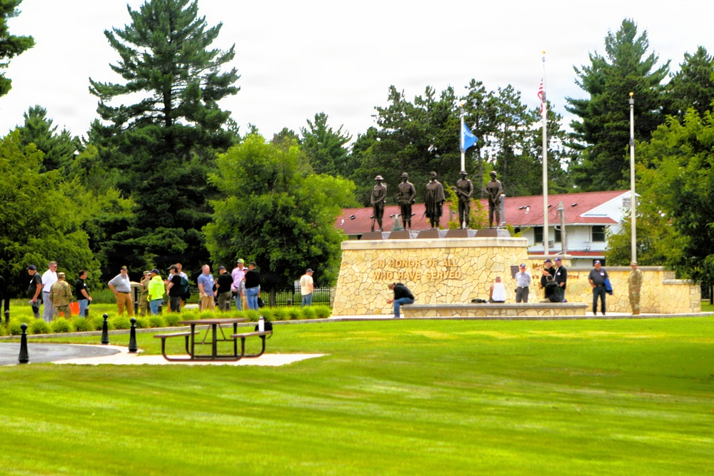 Wisconsin ESGR’s 2026 Boss Lift participants explore Fort McCoy’s military heritage at Commemorative Area
