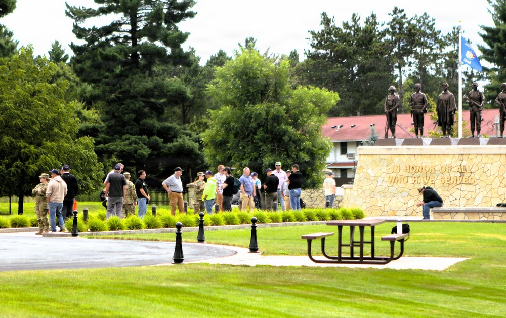 Wisconsin ESGR’s 2026 Boss Lift participants explore Fort McCoy’s military heritage at Commemorative Area