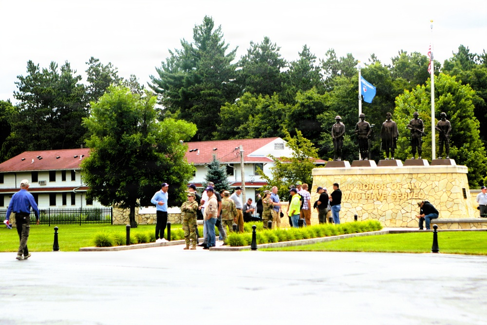 Wisconsin ESGR’s 2026 Boss Lift participants explore Fort McCoy’s military heritage at Commemorative Area