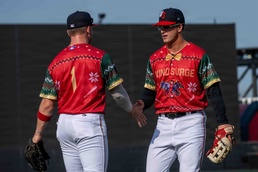 Airman in the dugout