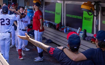 Airman in the dugout