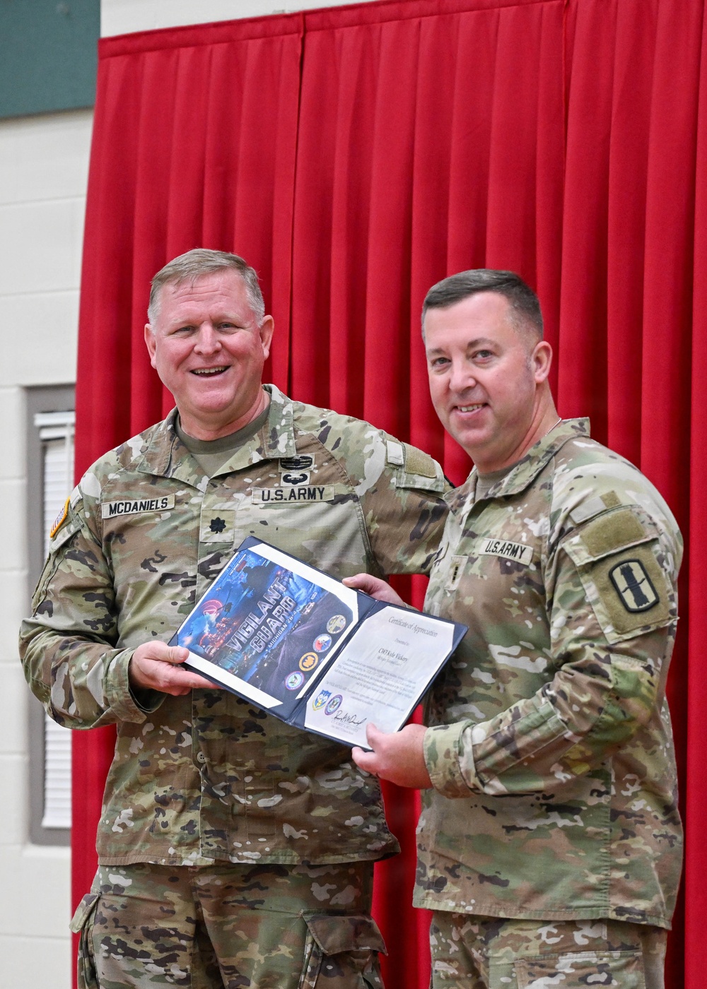 Michigan National Guard Joint Staff Members recognized following Exercise Vigilant Guard 26-4