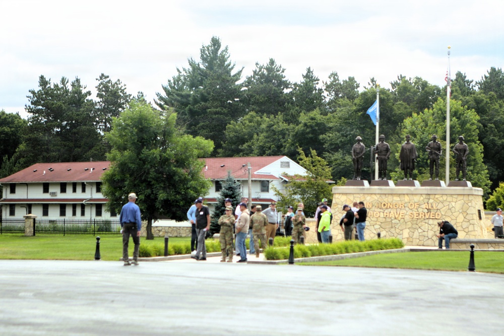 Wisconsin ESGR’s 2026 Boss Lift participants explore Fort McCoy’s military heritage at Commemorative Area
