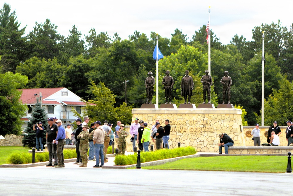 Wisconsin ESGR’s 2026 Boss Lift participants explore Fort McCoy’s military heritage at Commemorative Area