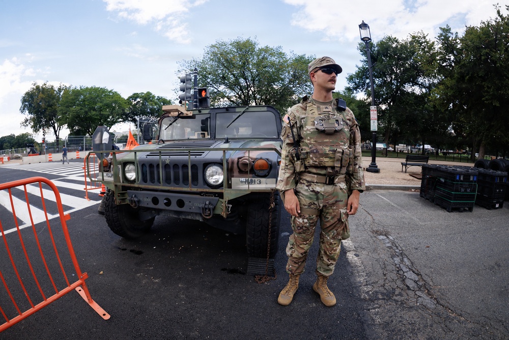 Mississippi National Guardsmen Patrol the National Mall