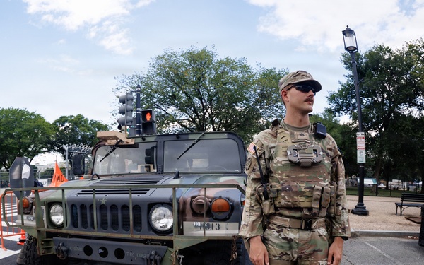 Mississippi National Guardsmen Patrol the National Mall