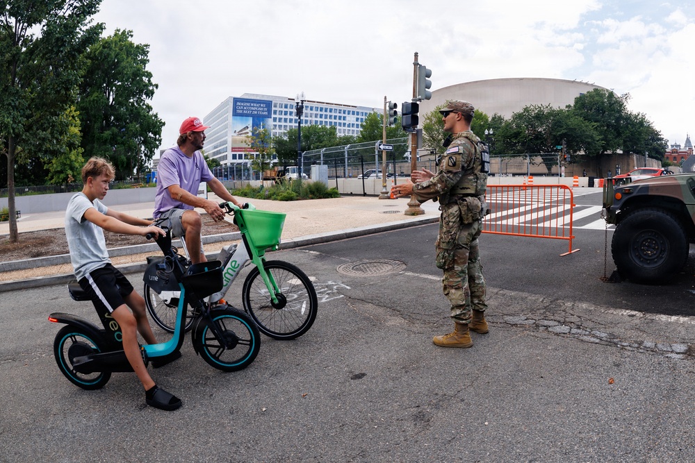 Mississippi National Guardsmen Patrol the National Mall