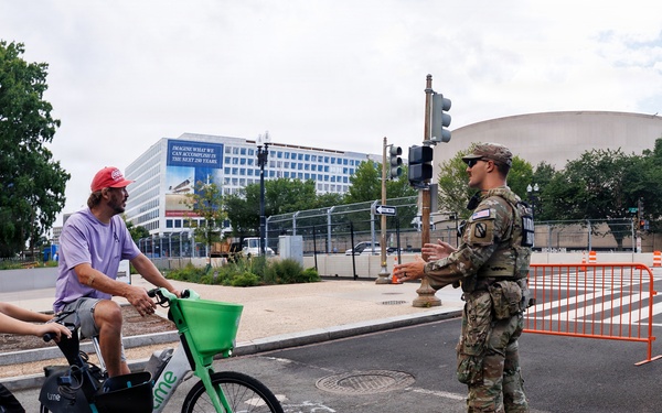 Mississippi National Guardsmen Patrol the National Mall