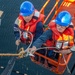 Ronald Reagan Sailors Conduct Life Raft Onload