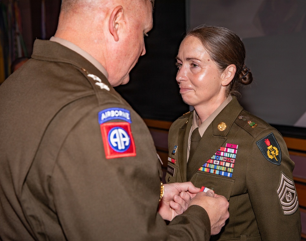 U.S. Army Command Sgt. Maj. Tammy Everette retires after 30 years of service