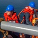 Ronald Reagan Sailors Conduct Life Raft Onload