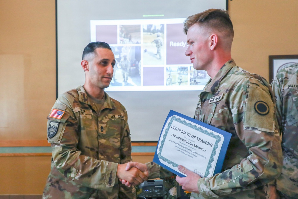 593rd CSC Hosts Tactical Field Readiness Training Center Graduation