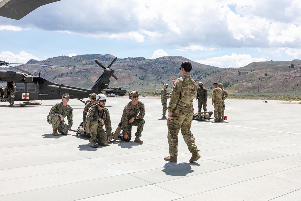 Mountain Medicine 1-26 students conduct hoist rescue operations