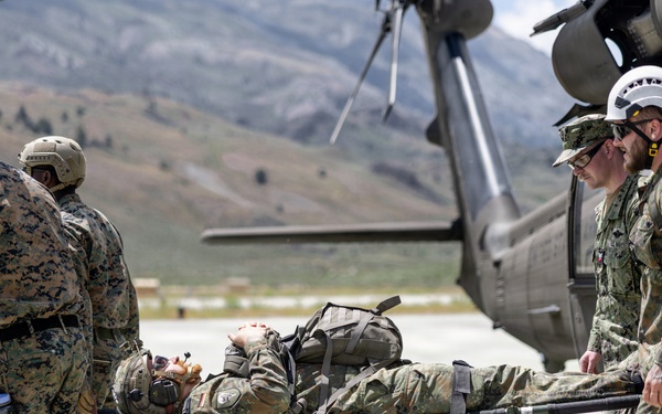 Mountain Medicine 1-26 students conduct hoist rescue operations