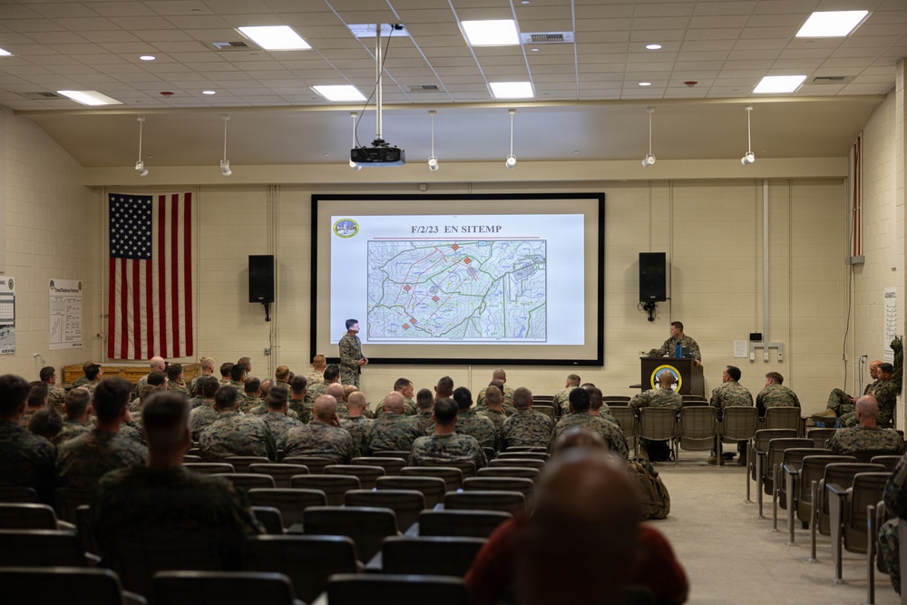 Marines conduct Facilitated After Action Review for MTX 3-26
