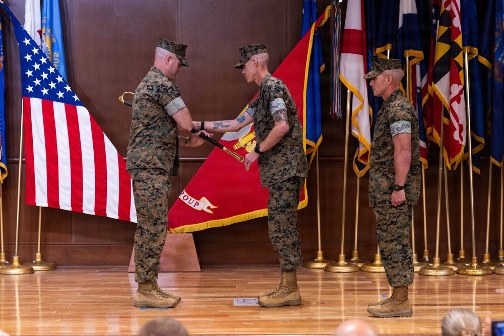 4th Marine Logistics Group Hosts Sergeant Major Relief and Appointment Ceremony