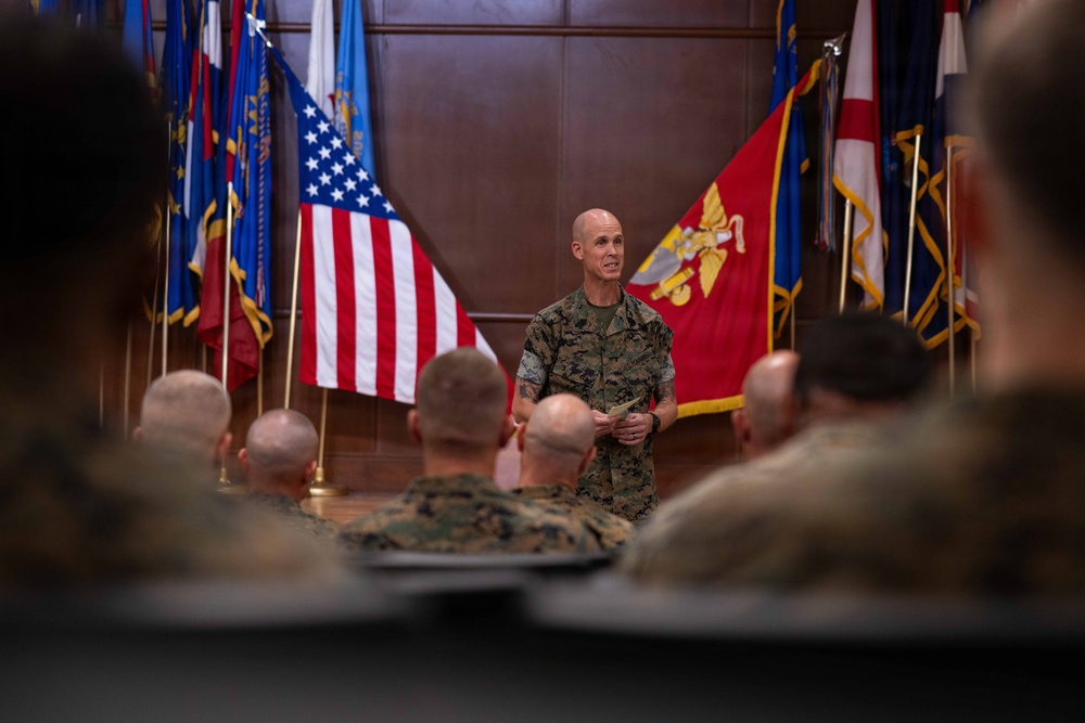 4th Marine Logistics Group Hosts Sergeant Major Relief and Appointment Ceremony