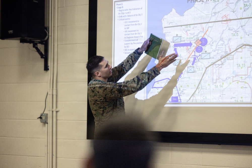Marines conduct Facilitated After Action Review for MTX 3-26