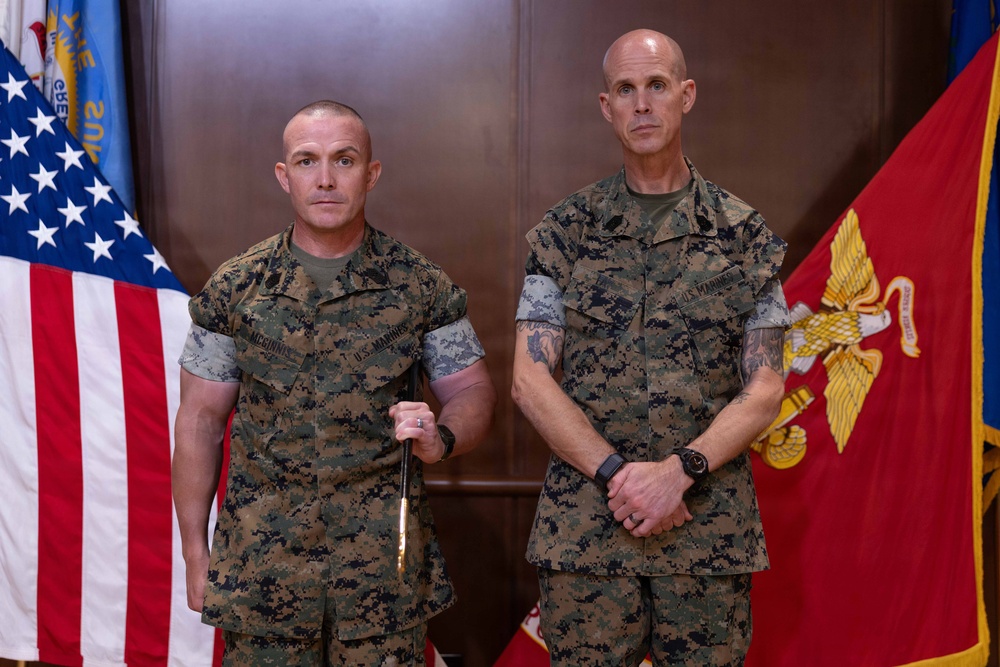 4th Marine Logistics Group Hosts Sergeant Major Relief and Appointment Ceremony