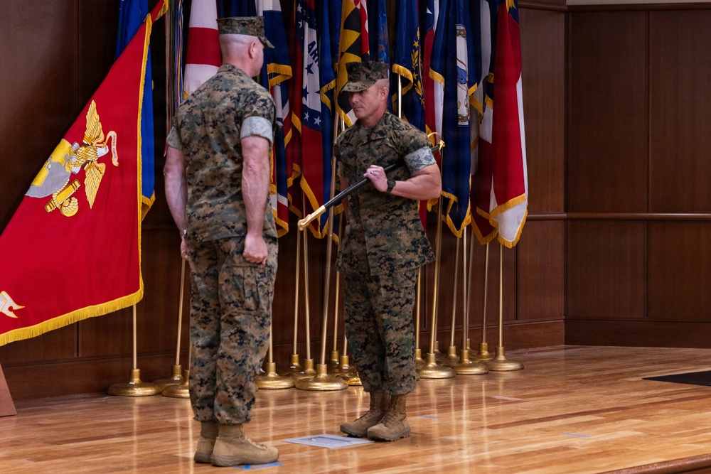 4th Marine Logistics Group Hosts Sergeant Major Relief and Appointment Ceremony