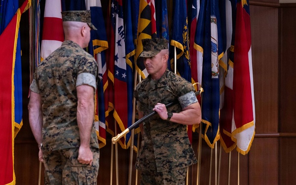 4th Marine Logistics Group Hosts Sergeant Major Relief and Appointment Ceremony