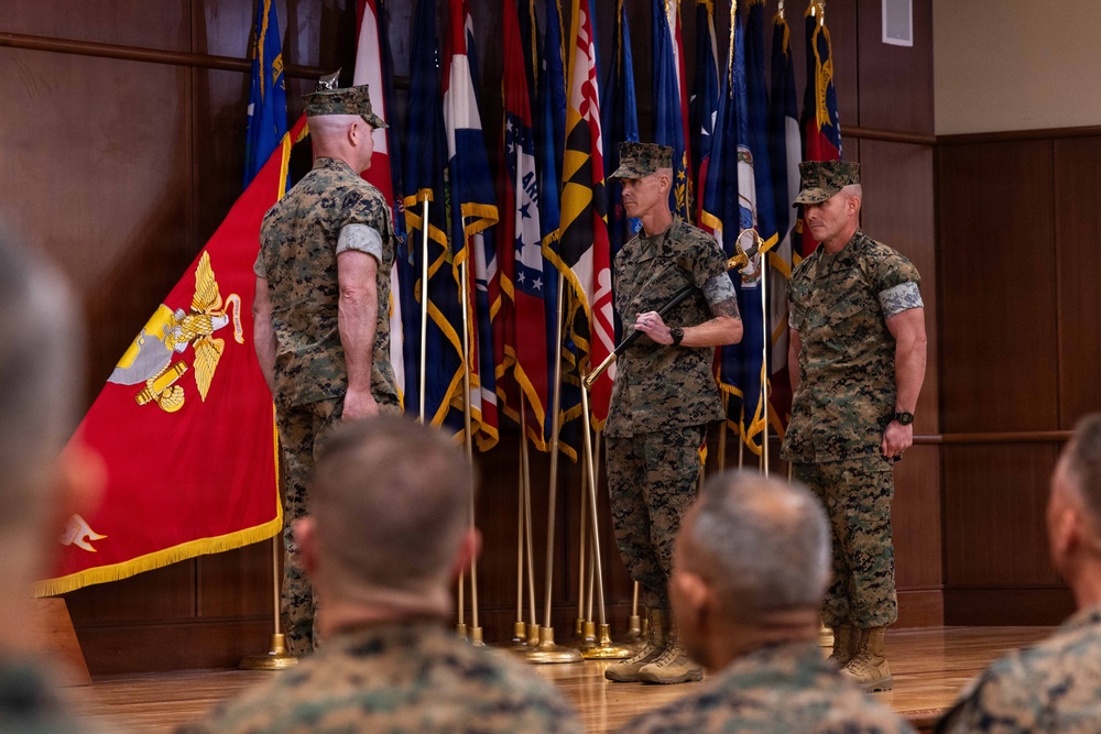 4th Marine Logistics Group Hosts Sergeant Major Relief and Appointment Ceremony