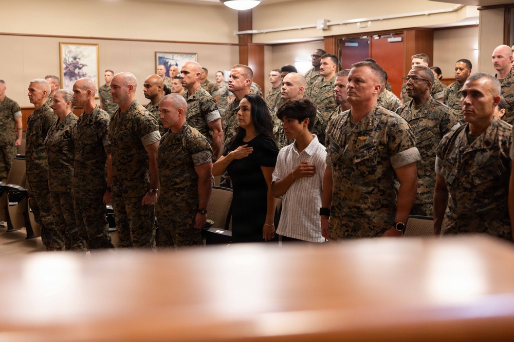 4th Marine Logistics Group Hosts Sergeant Major Relief and Appointment Ceremony