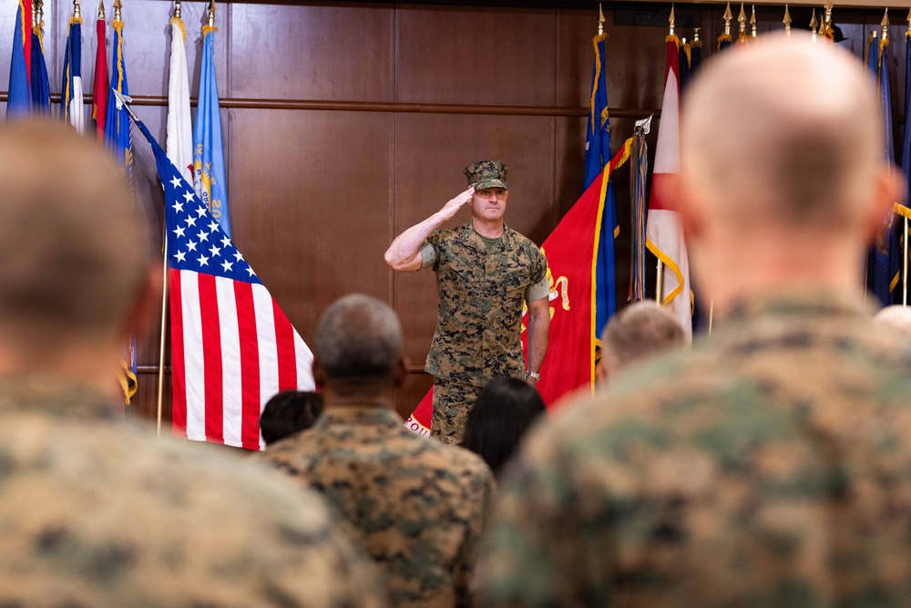 4th Marine Logistics Group Hosts Sergeant Major Relief and Appointment Ceremony