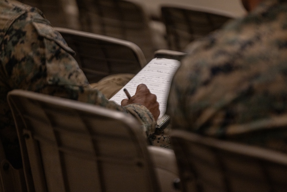 Marines conduct Facilitated After Action Review for MTX 3-26