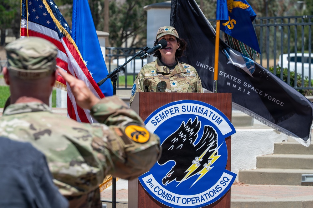 9th Combat Operations Squadron Holds Celebration Ceremony at VSFB