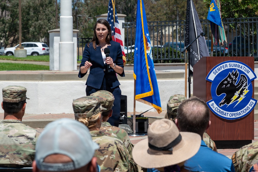 9th Combat Operations Squadron Holds Celebration Ceremony at VSFB
