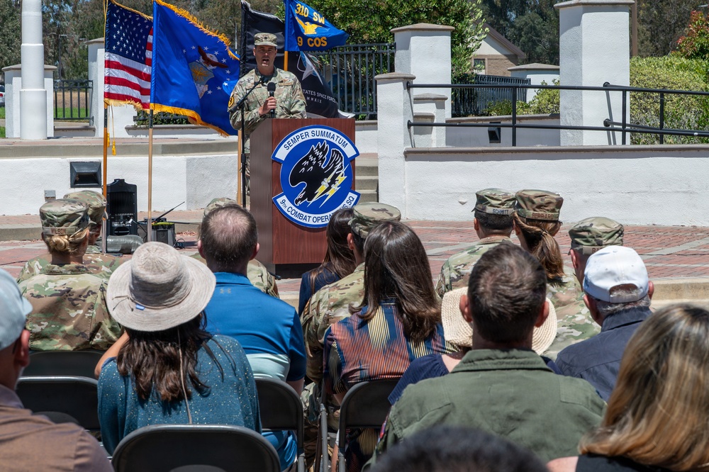 9th Combat Operations Squadron Holds Celebration Ceremony at VSFB
