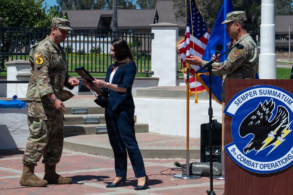 9th Combat Operations Squadron Holds Celebration Ceremony at VSFB