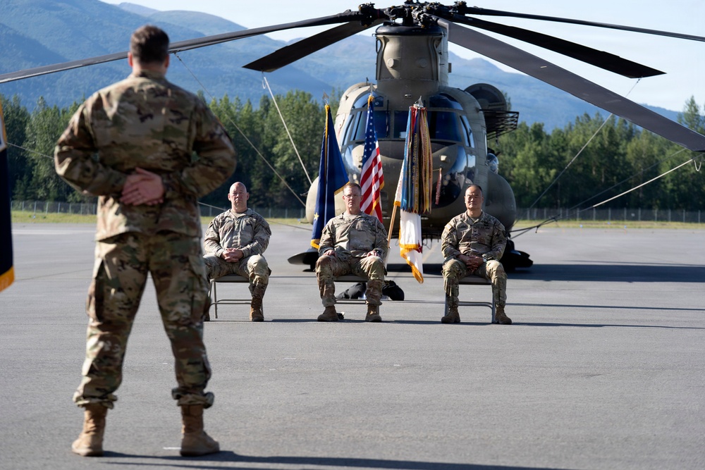 38th Troop Command bids farewell to Col. Mortrud and welcomes Col. Kang