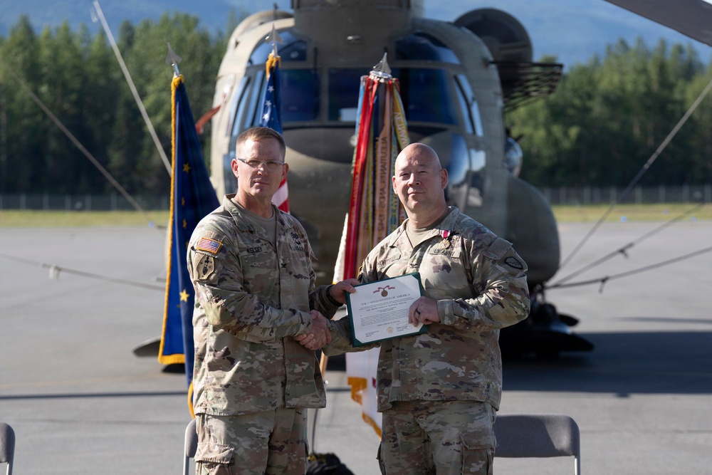 38th Troop Command bids farewell to Col. Mortrud and welcomes Col. Kang