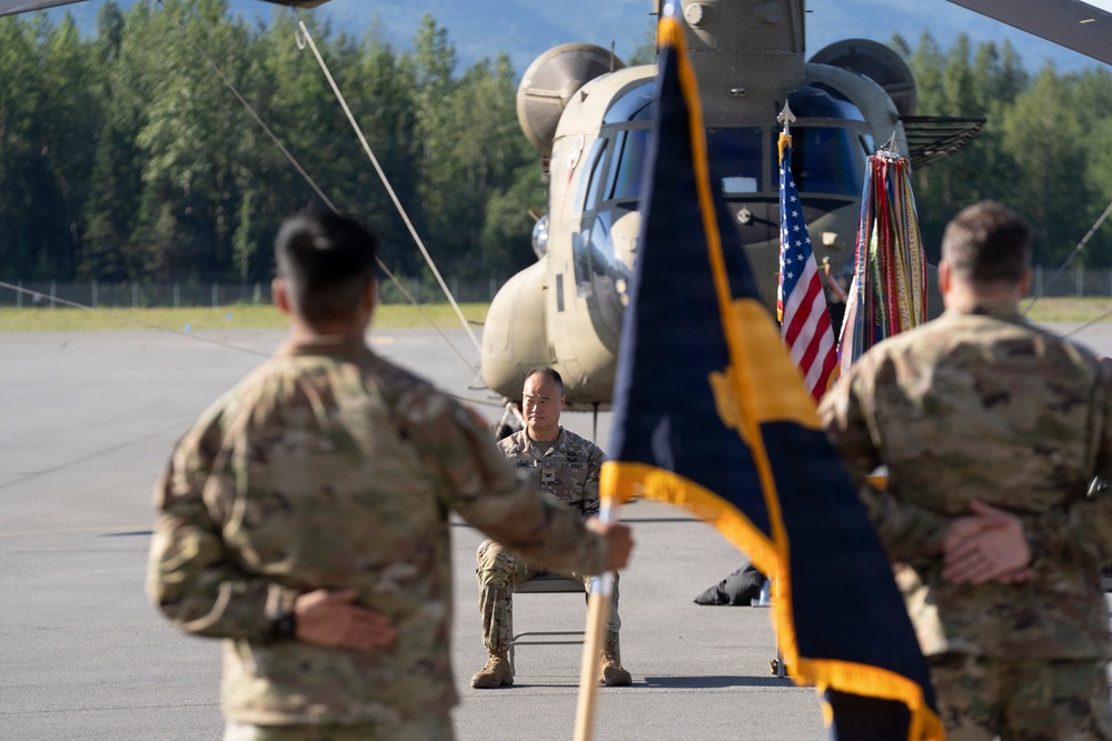38th Troop Command bids farewell to Col. Mortrud and welcomes Col. Kang