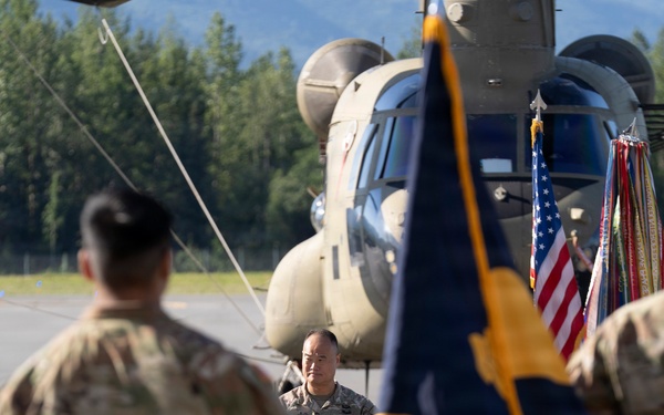 38th Troop Command bids farewell to Col. Mortrud and welcomes Col. Kang